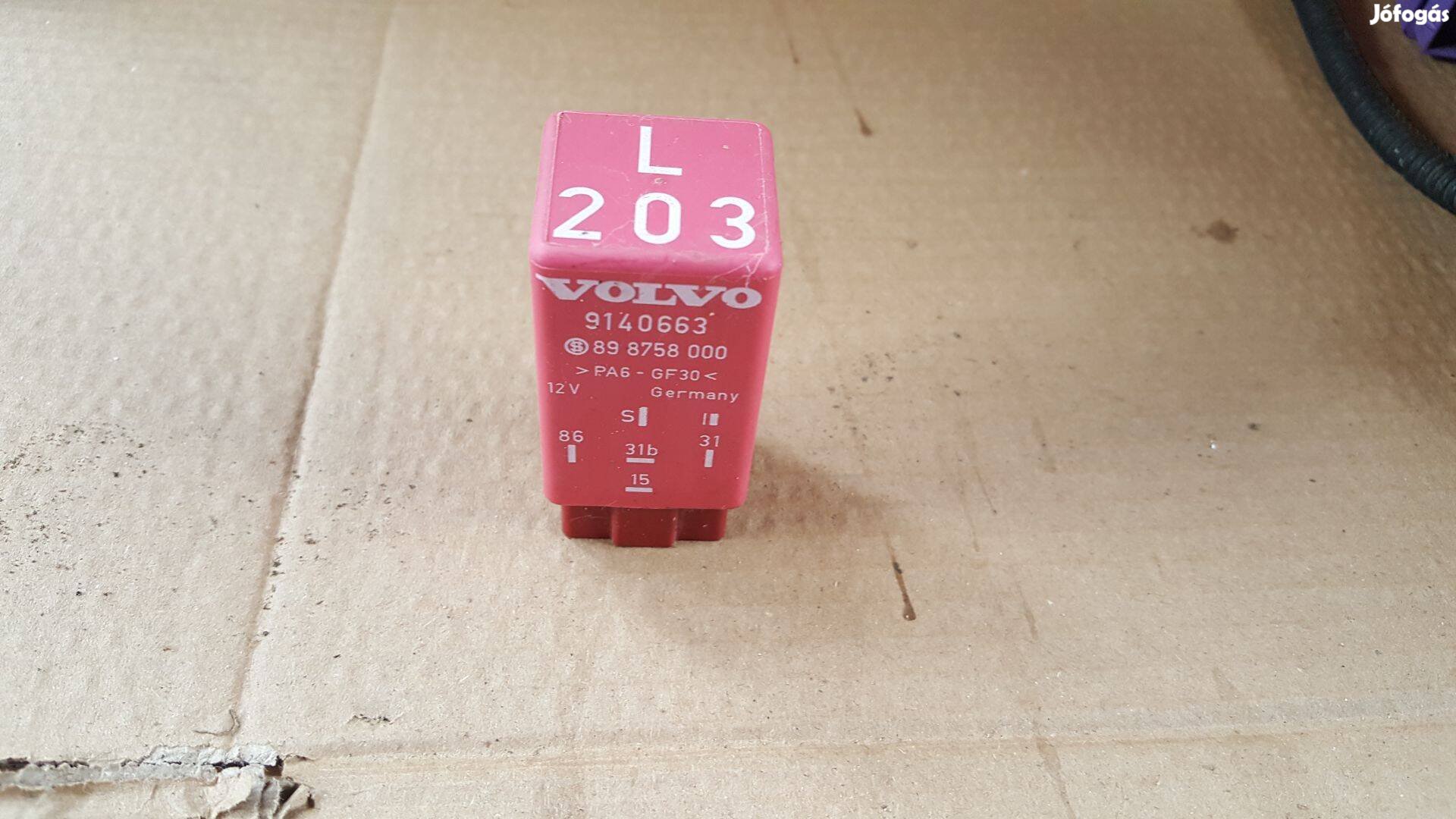 Volvo 9140663 850 S70 V70 XC70 C70 ablaktörlőrelé