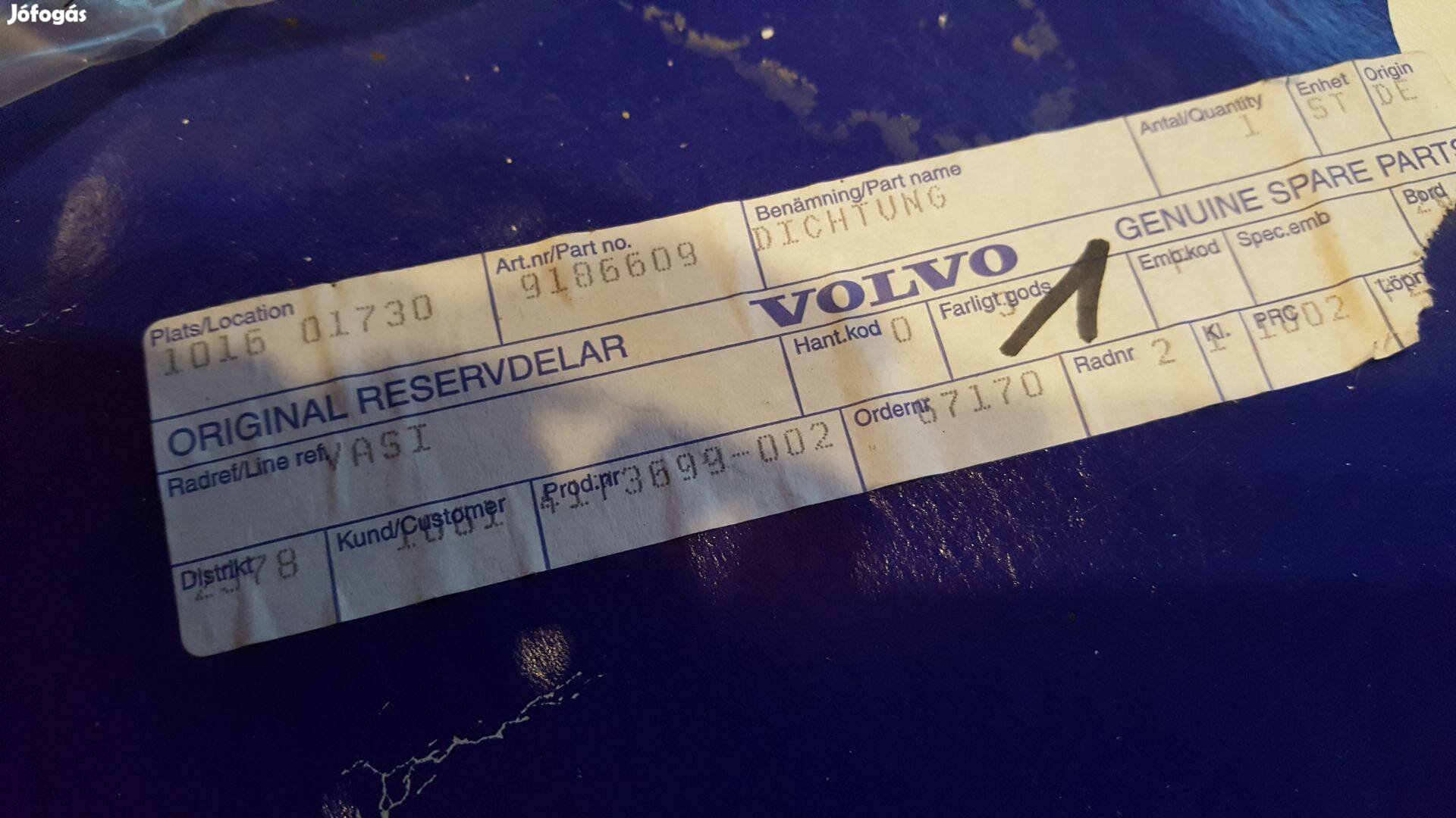 Volvo 9186609 850 S70 V70 S80 TDI kartertömítés
