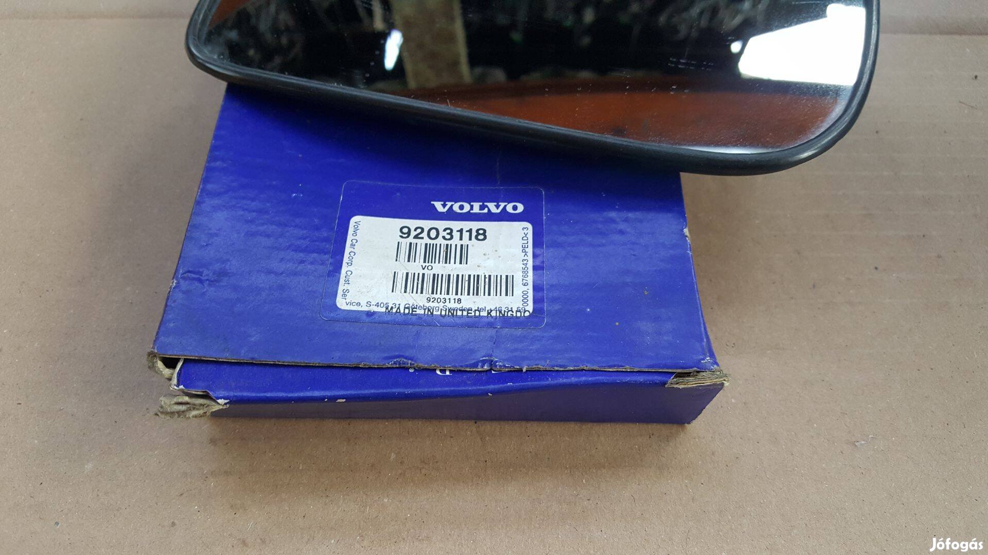 Volvo 9203118 S60 S80 V70 bal tükörlap