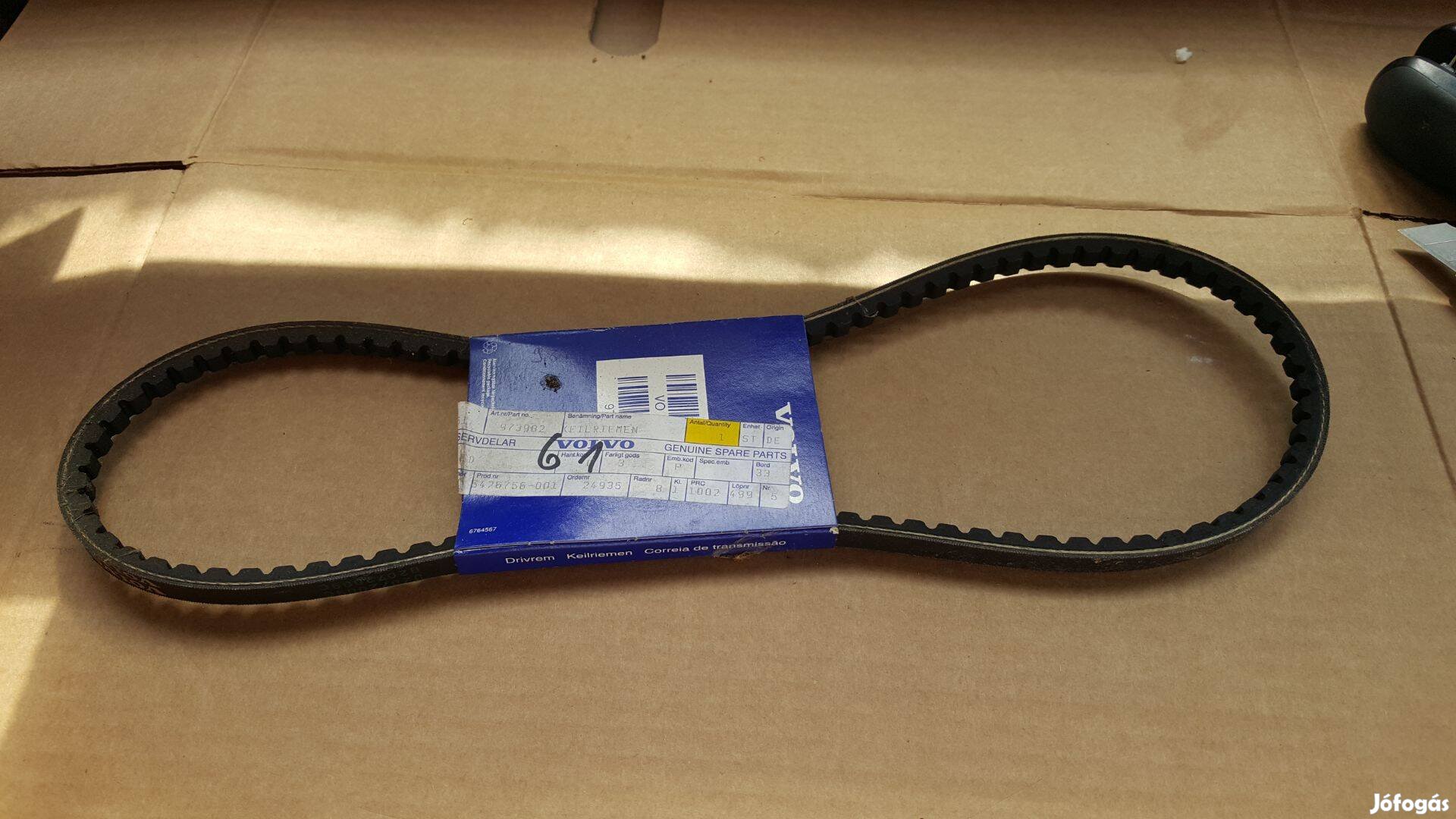Volvo 973982 700 900 ékszíj 925mm 11,9 mm