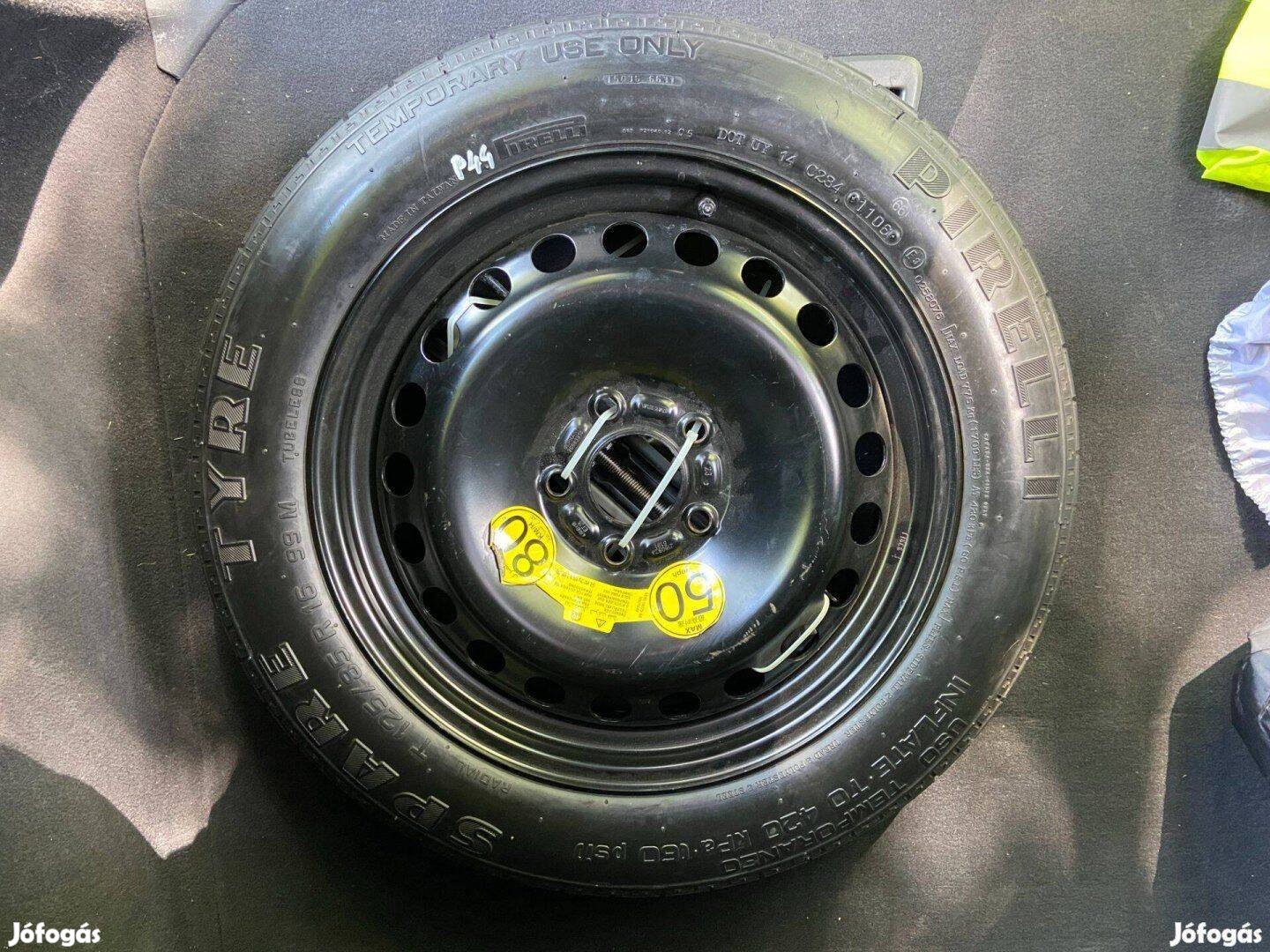 Volvo C30, S40, S60 pótkerék, mankókerék, 5X108X16, Agy 63,4