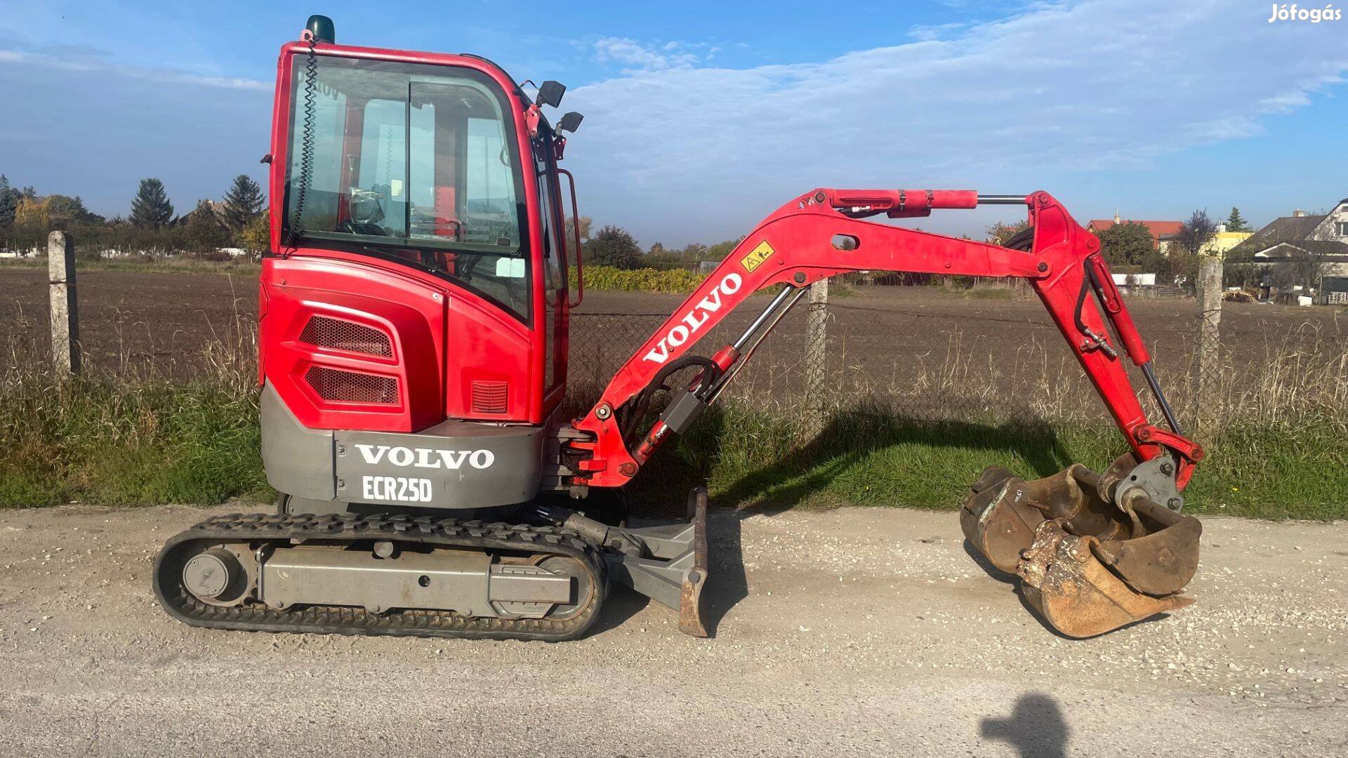 Volvo ECR 25D árokásó minikotró