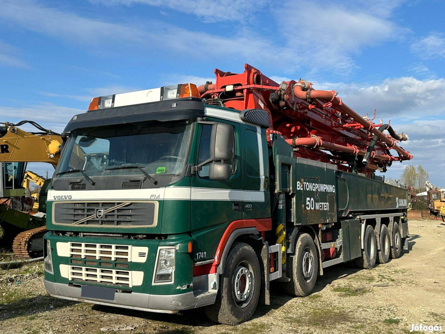 Volvo FM480+Junjin betonpumpa