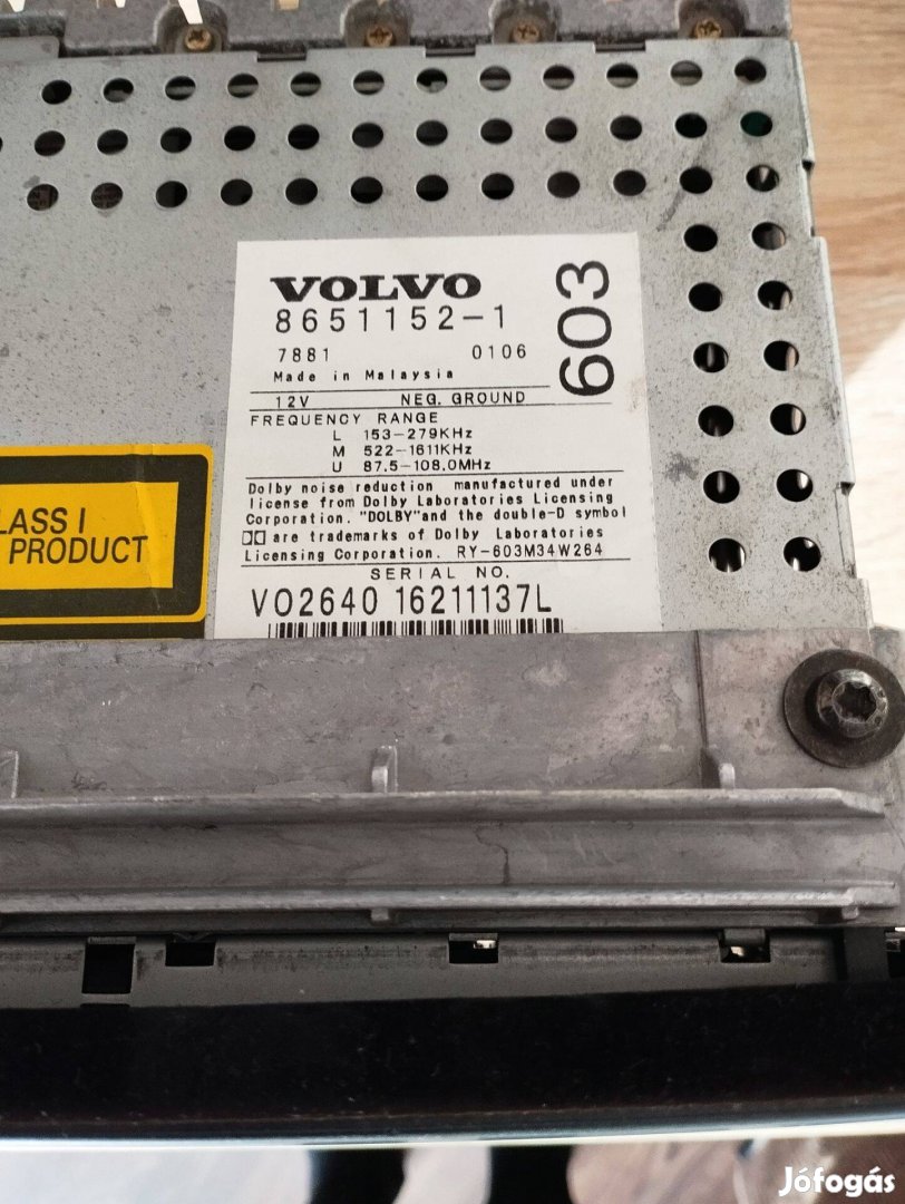 Volvo HU-603 Rádió