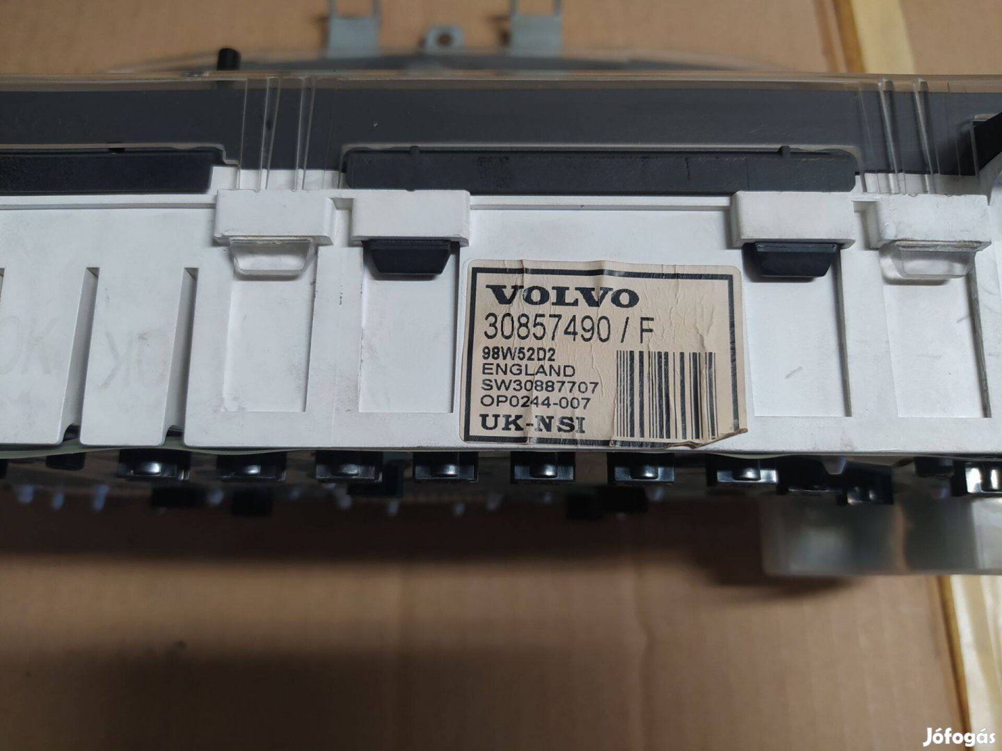 Volvo S40- V40 benzines km óra Műszerfalóra eladó!