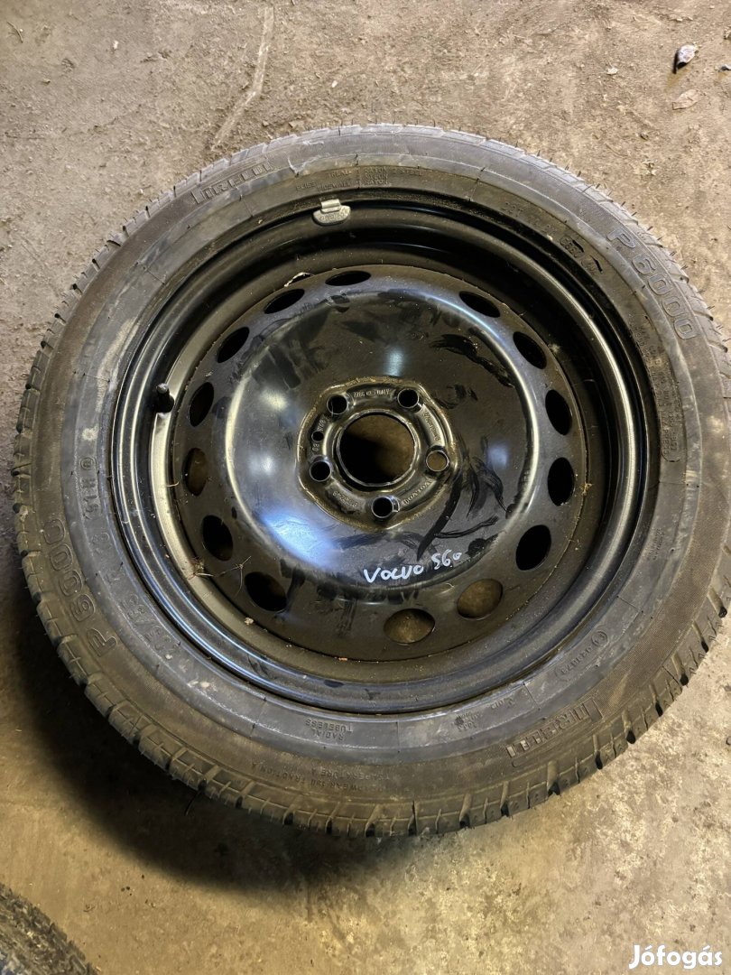 Volvo S60 S80 V70 5x108 '16 felni lemezfelni pótkerék 