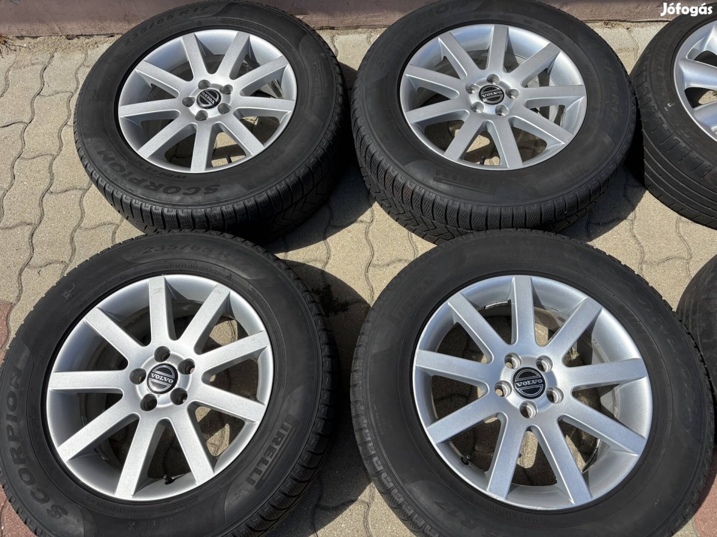 Volvo S60 S80 V70 XC70 7.5X17 5X108 gyári alufelni