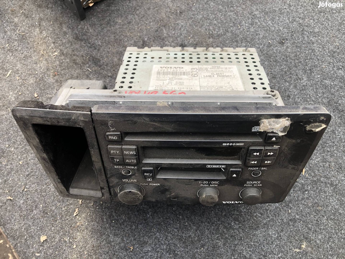 Volvo S60 V70 rádió magnó fejegység