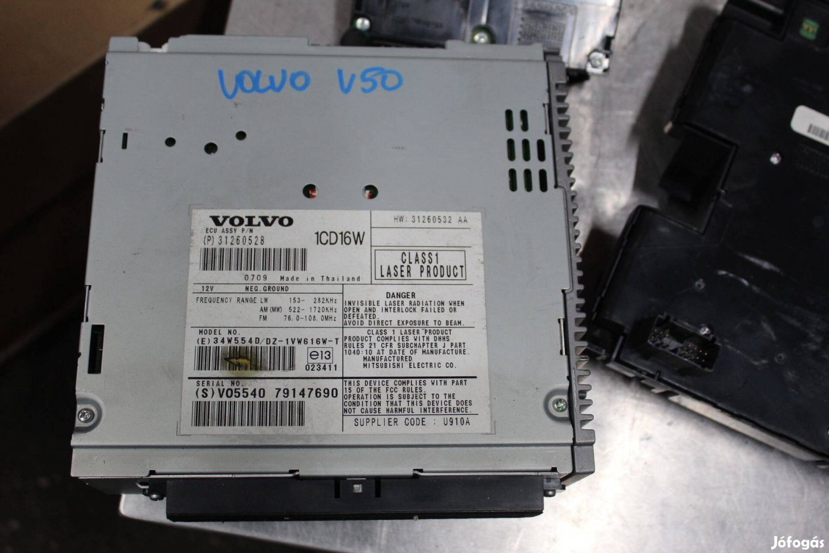 Volvo V50 2004 rádió 31260528