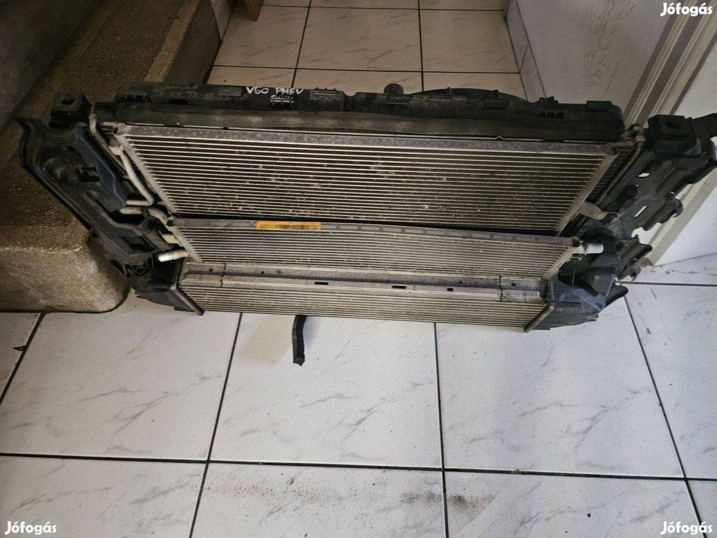 Volvo V60 Phev D5,D6 komplett hűtősor ventilátor kerettel!