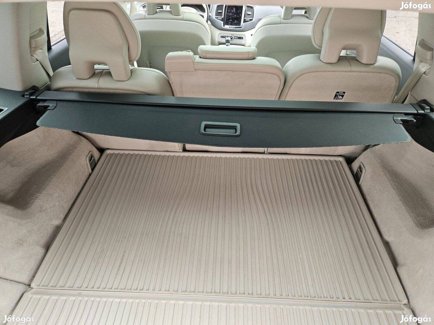 Volvo XC90 II gyári csomagtér roló, 2015-2024 közt, sötét színben