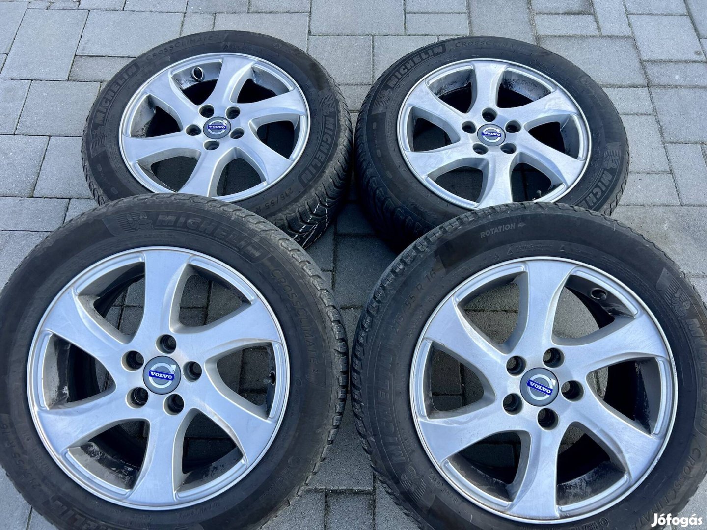 Volvo alufelni 16" 5x108 Michelin 2023!! V70 s80 v60 xc70 alufelni 16"