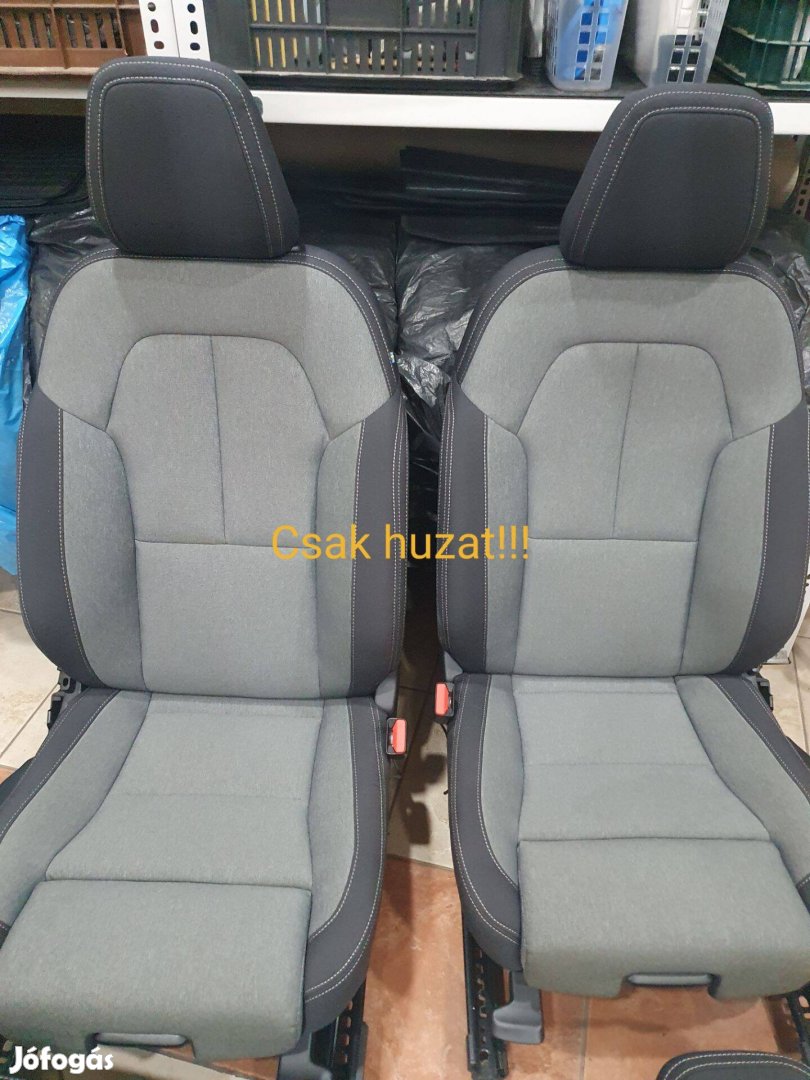 Volvox C40 első ülés gyári szövet huzatai,háttámlái+ hátsó ülés szett