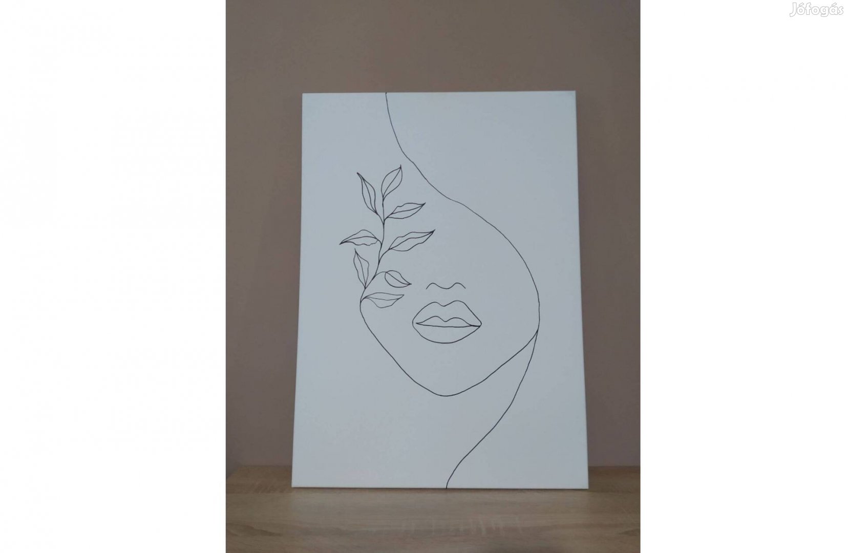 Vonalrajz kép falikép feszített vásznon 50x70 cm