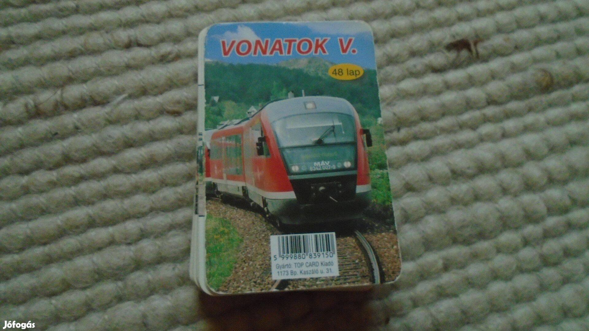 Vonatok V. - 48 lapos Kártya csomag - újszerű, komplett