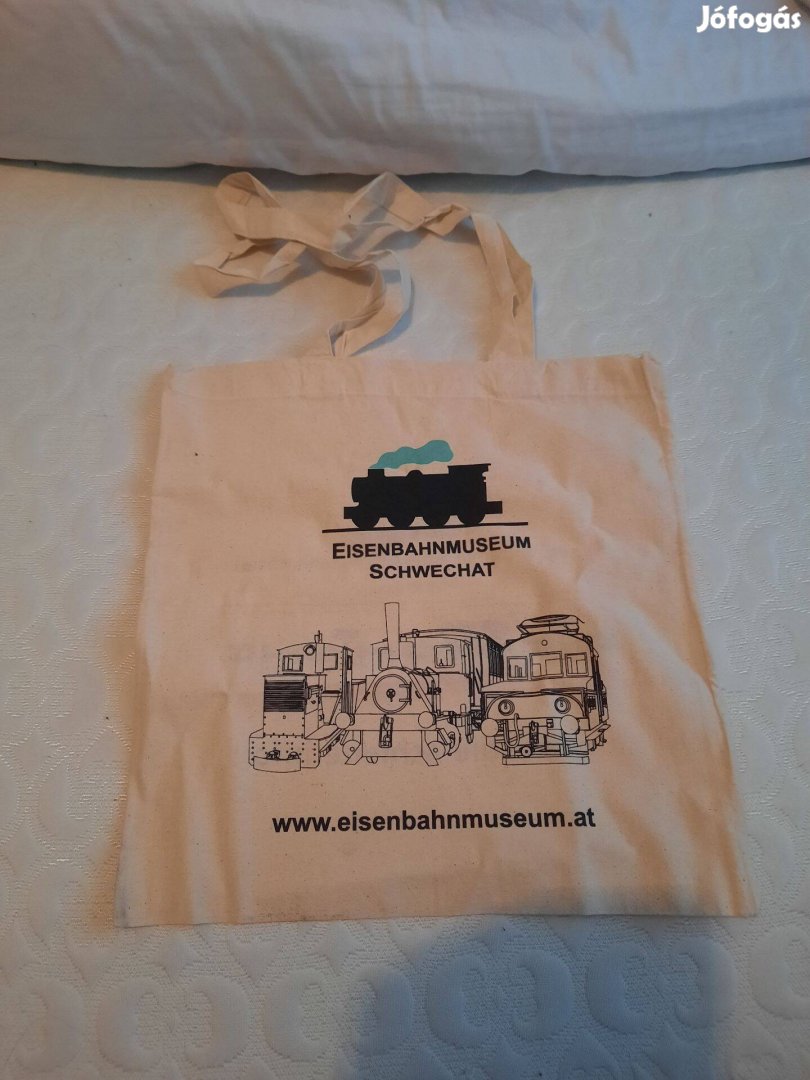 Vonatos textil bevásárlótáska