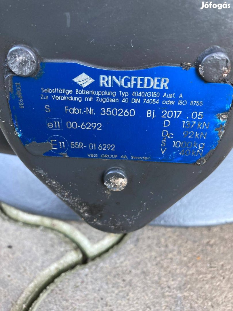 Vonófej Ringfeder 4040/g150