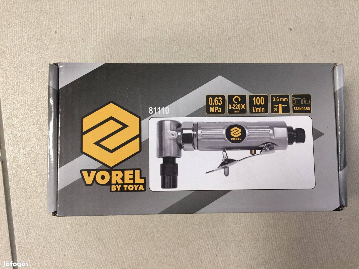 Vorel Pneumatikus sarokcsiszoló 6mm (81110)