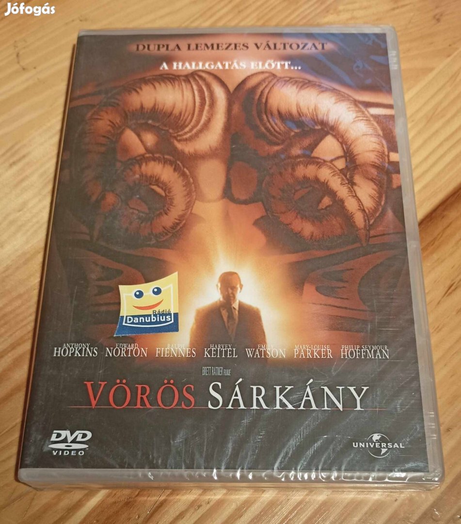 Vörös sárkány Anthony Hopkins 2 lemezes dvd bontatlan 