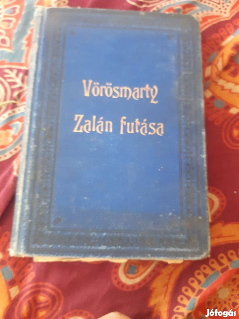 Vörösmarty Mihály Zalán futása antik könyv 1886