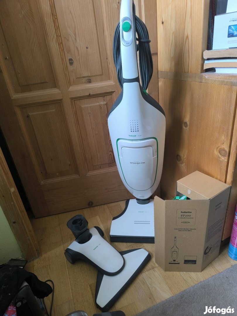 Vorwerk Kobold 200 VK200 porszívó takarítógép + EB400 + HD60