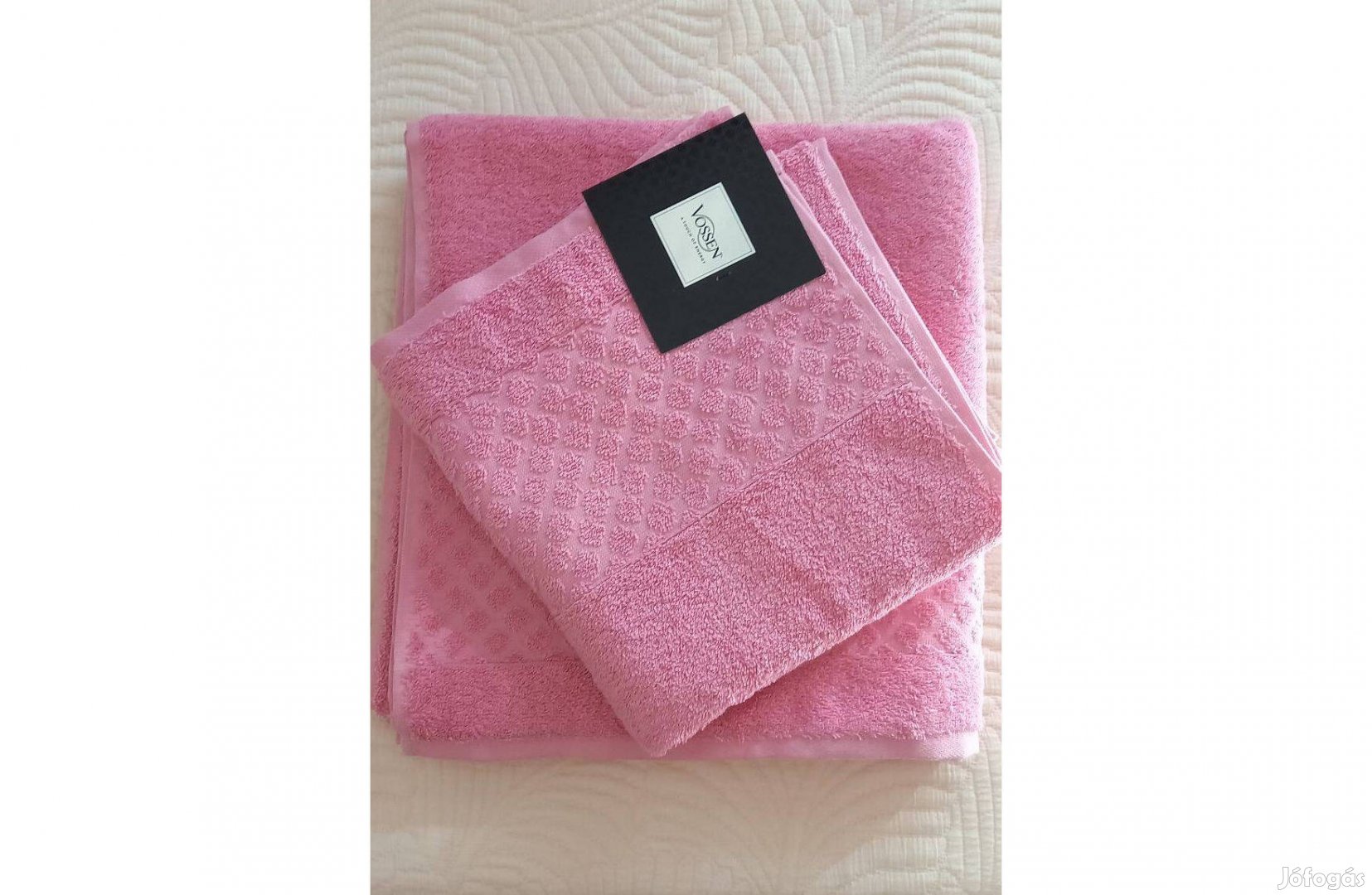 Vossen törölköző fürdőlepedő+kéztörlő pink Új! Címkés!