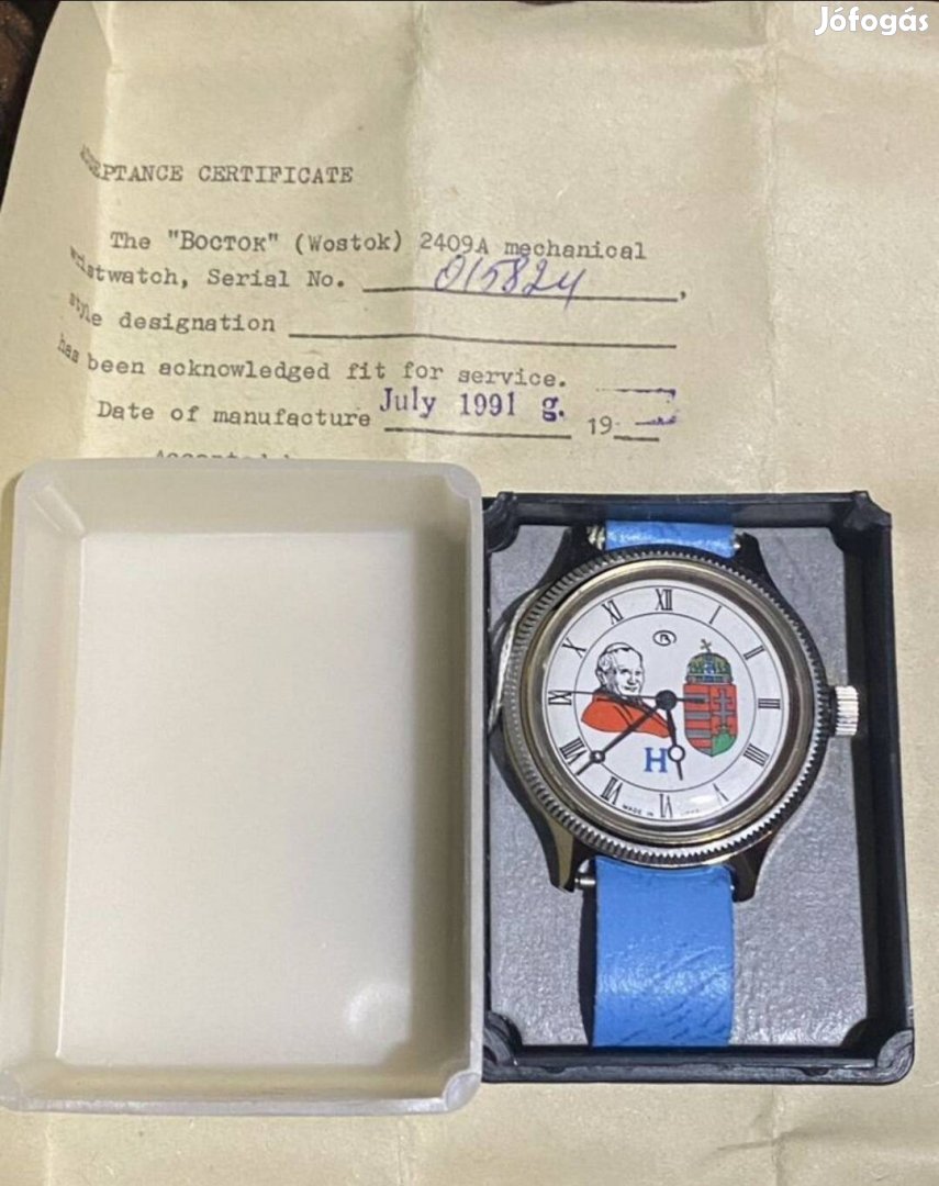 Vostok Pope John Paul II USSR 1991 óra