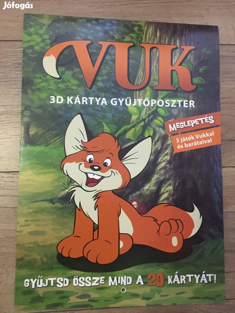 Vuk 3D gyűjtőalbum kártyákkal