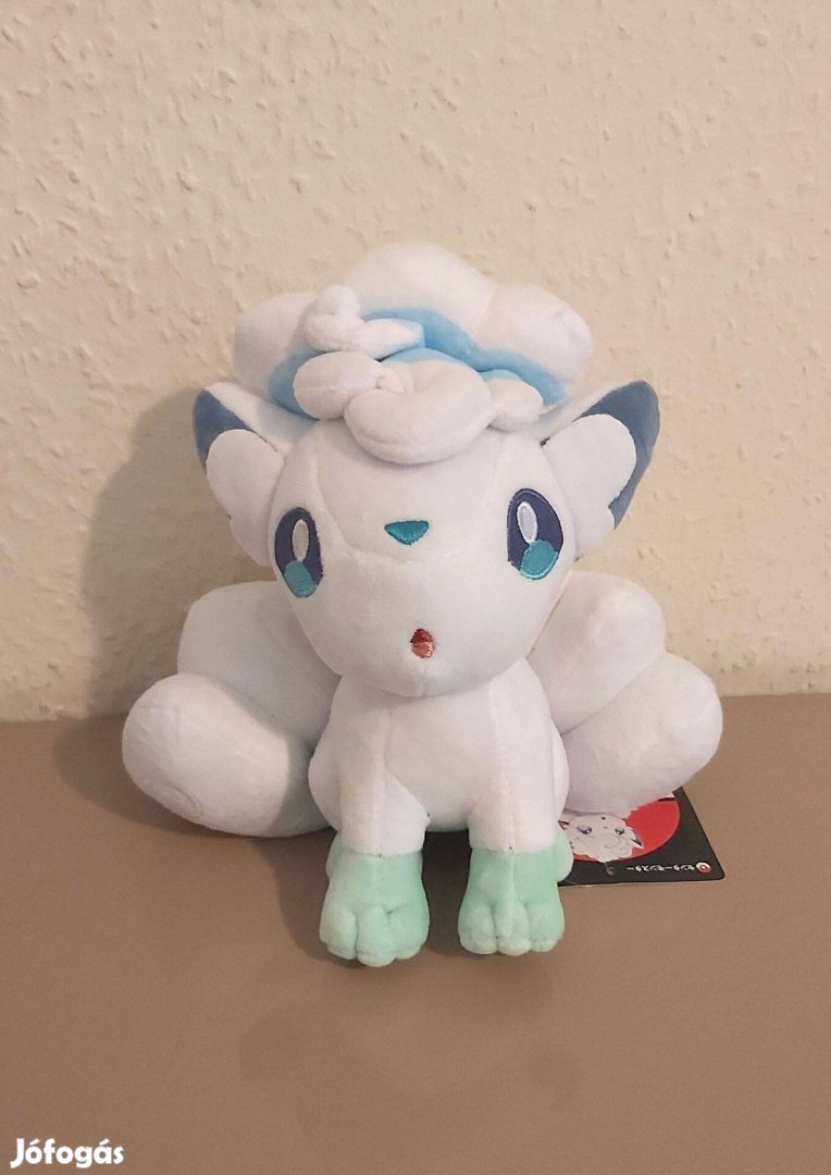 Vulpix ice pokémon plüss 20 cm Új számlával Pokemon készleten