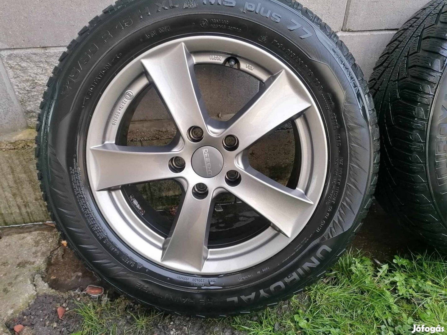 Vw 16" alufelni, Dezent téligumival eladó