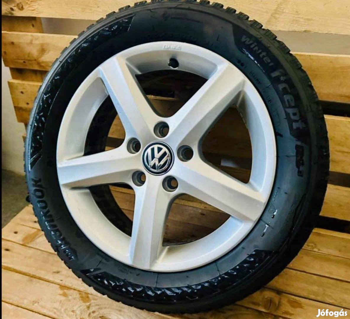 Vw 16os gyári alufelni 5x112 Téliszett újszerű 7mm 205 55 R16