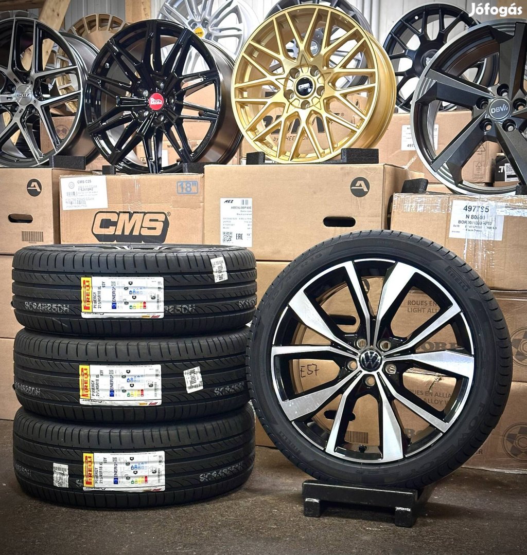 Vw 5x100 18zoll Új gyári alufelnik 215/45 R18 új nyári gumikkal