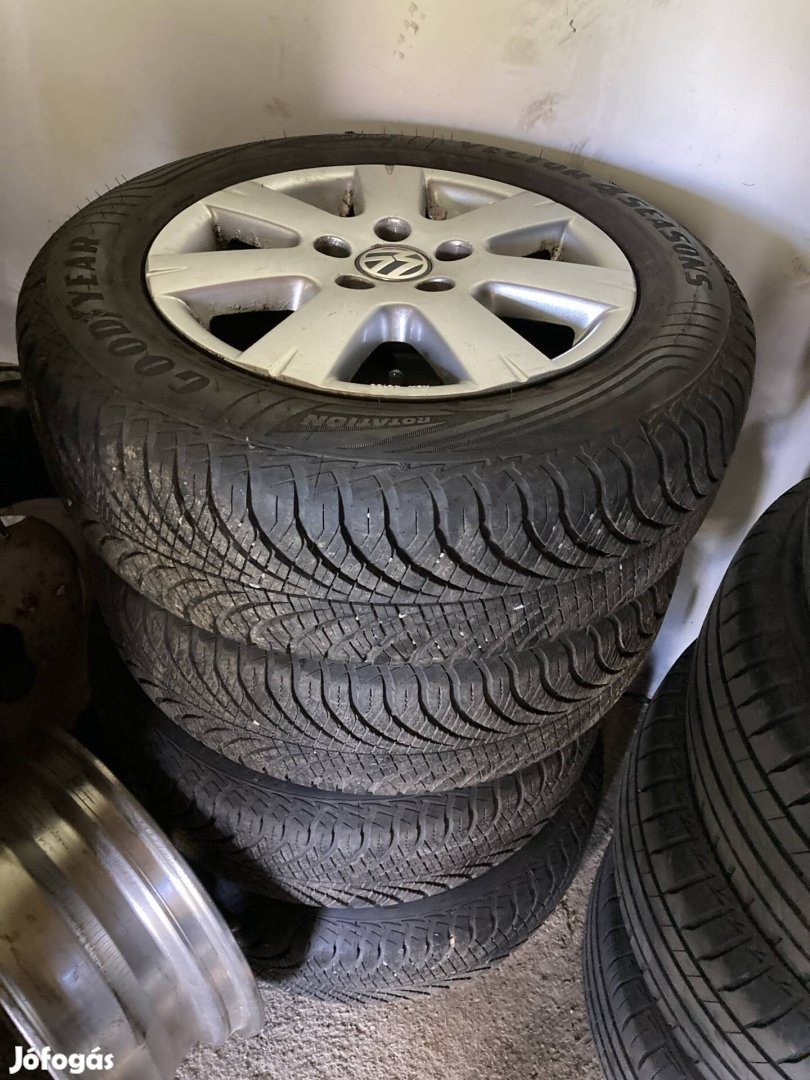 Vw 5x112 alufelni újszerű gumikkal 
