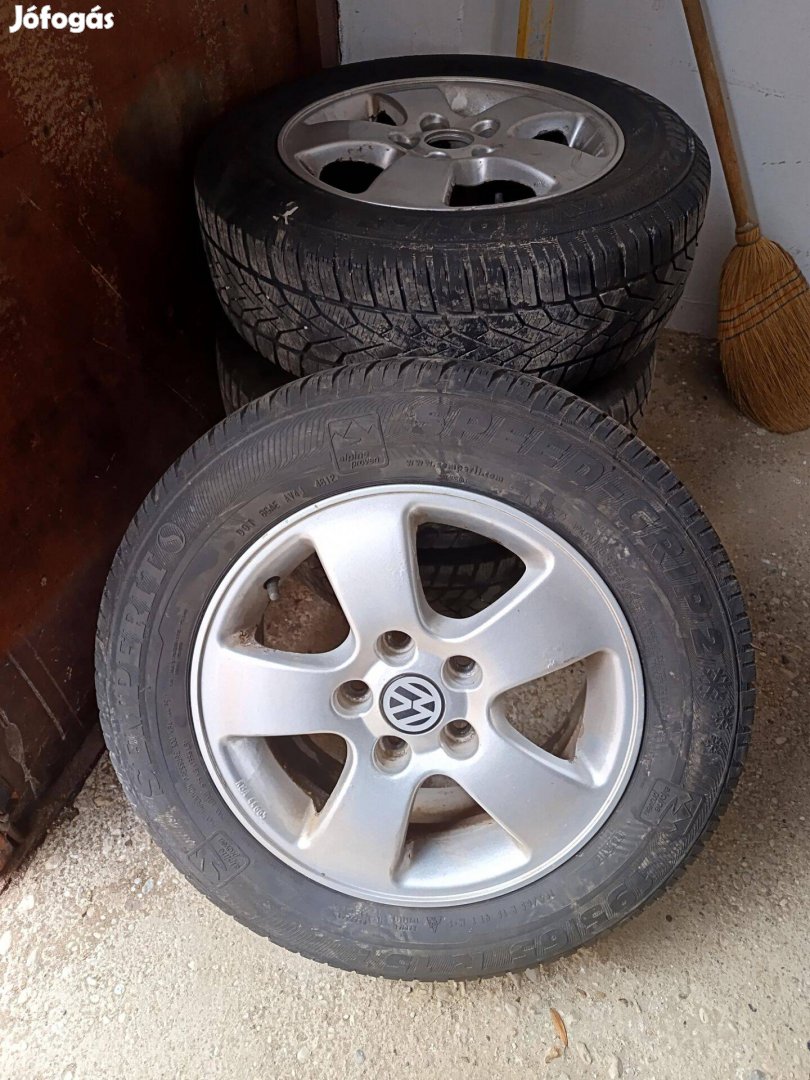 Vw Alufelni15coll 5x112 4db téli gumival eladó