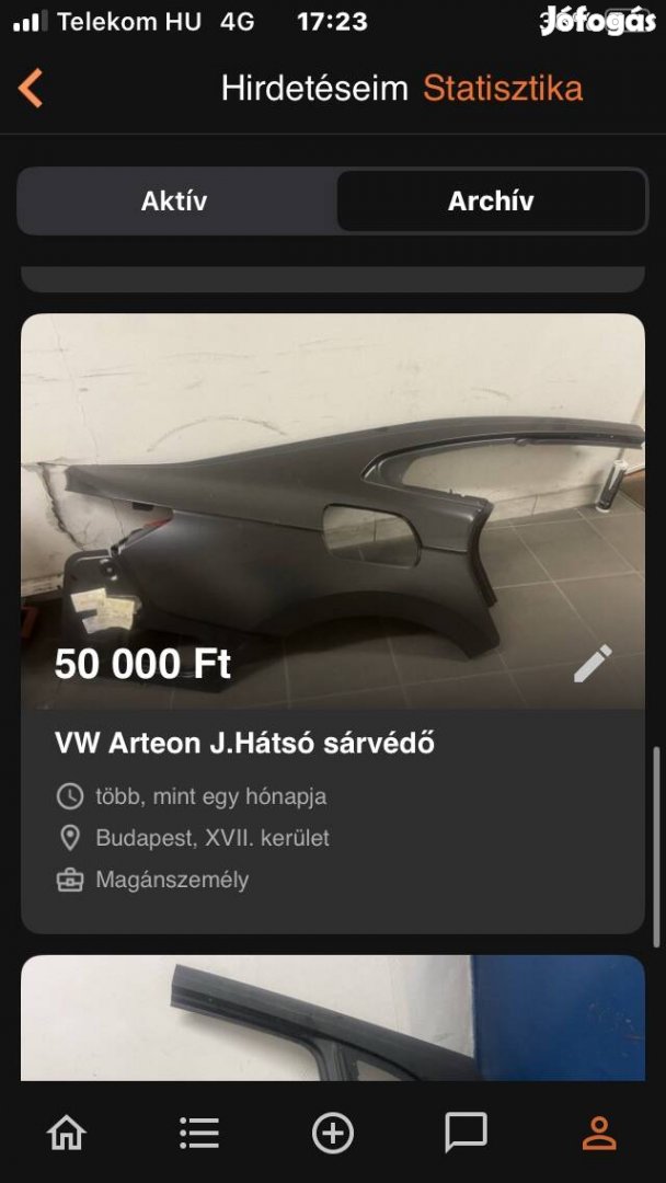 Vw Arteon  jh Sárvédő