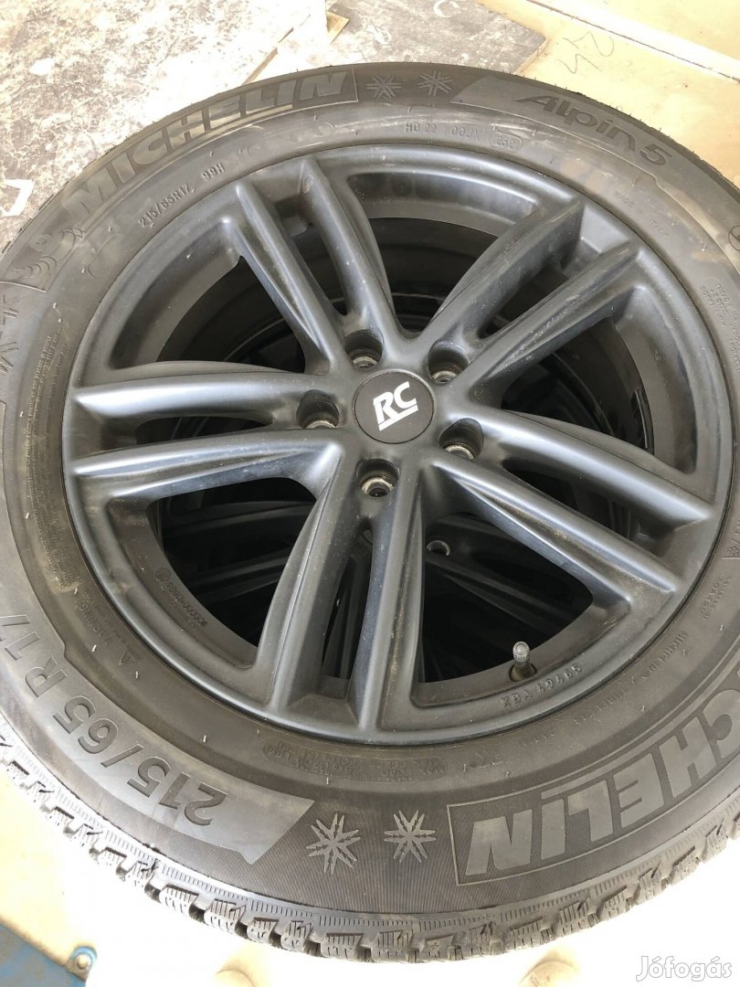 Vw Audi Seat Skoda 5x117 17" alufelni felni 215/65r17 teligumikkal 