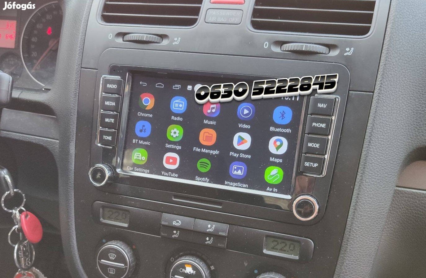 Vw Bora Jetta Golf Multimédia Android Kijelző Rádió Navigáció Hifi