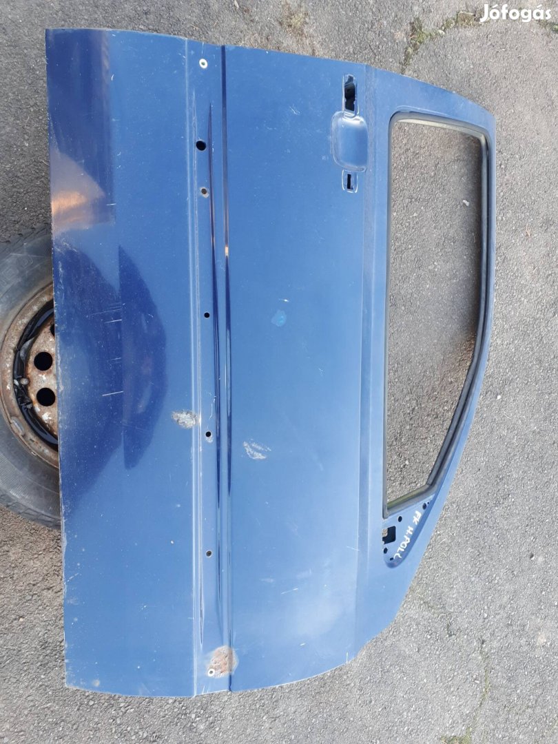 Vw Golf 3 kék, 5 ajtós jobb első ajtó nem hibátlan
