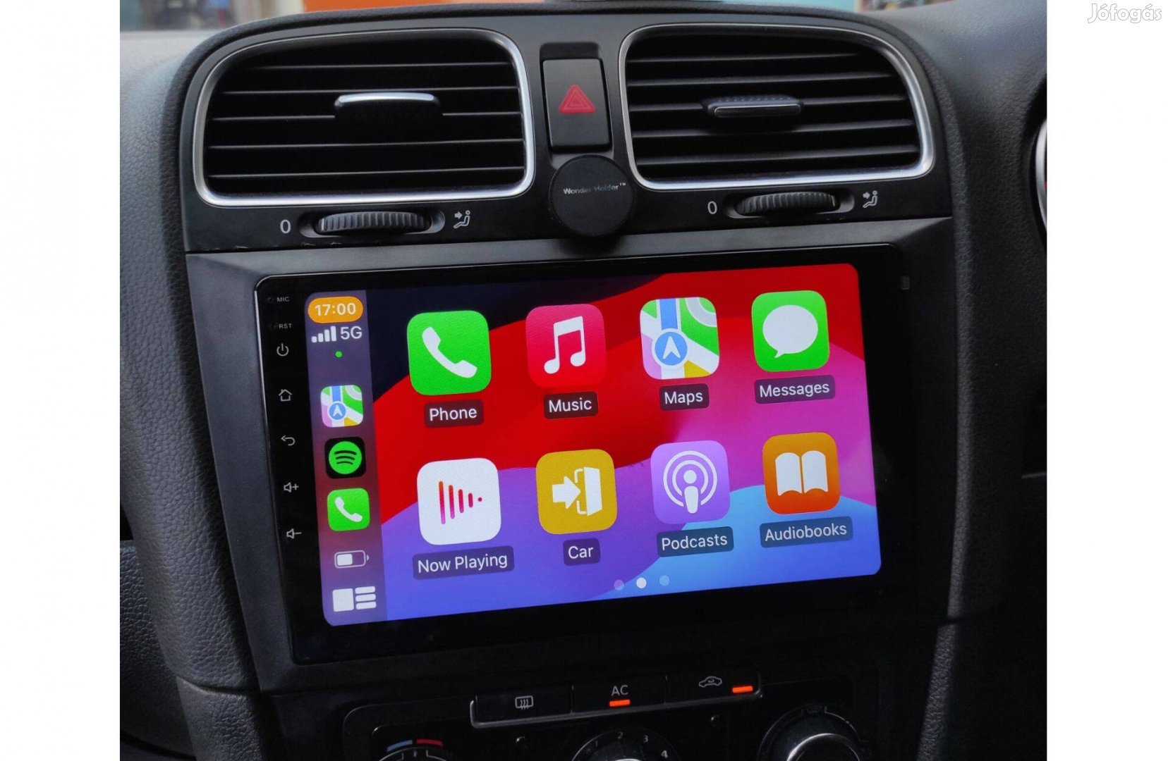 Vw Golf 6 Multimédia Android 2Din Rádió Navigáció Carplay 9" Kijelző