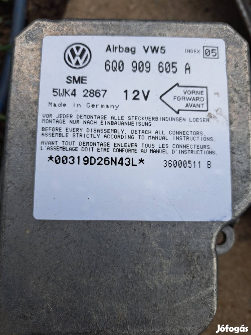 Vw Golf IV, Vw Polo légzsák elektronika 6Q0 909 605A