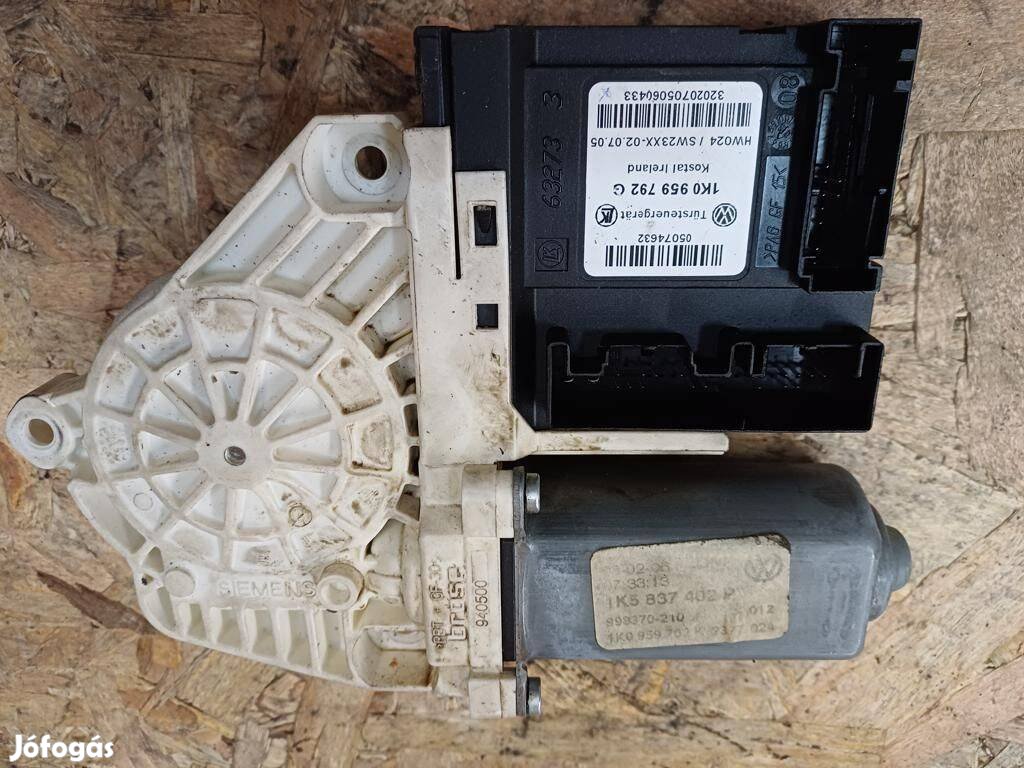 Vw Jetta 2005-2010 jobb Első Ajtó Ablakemelő Motor 1K0959792G