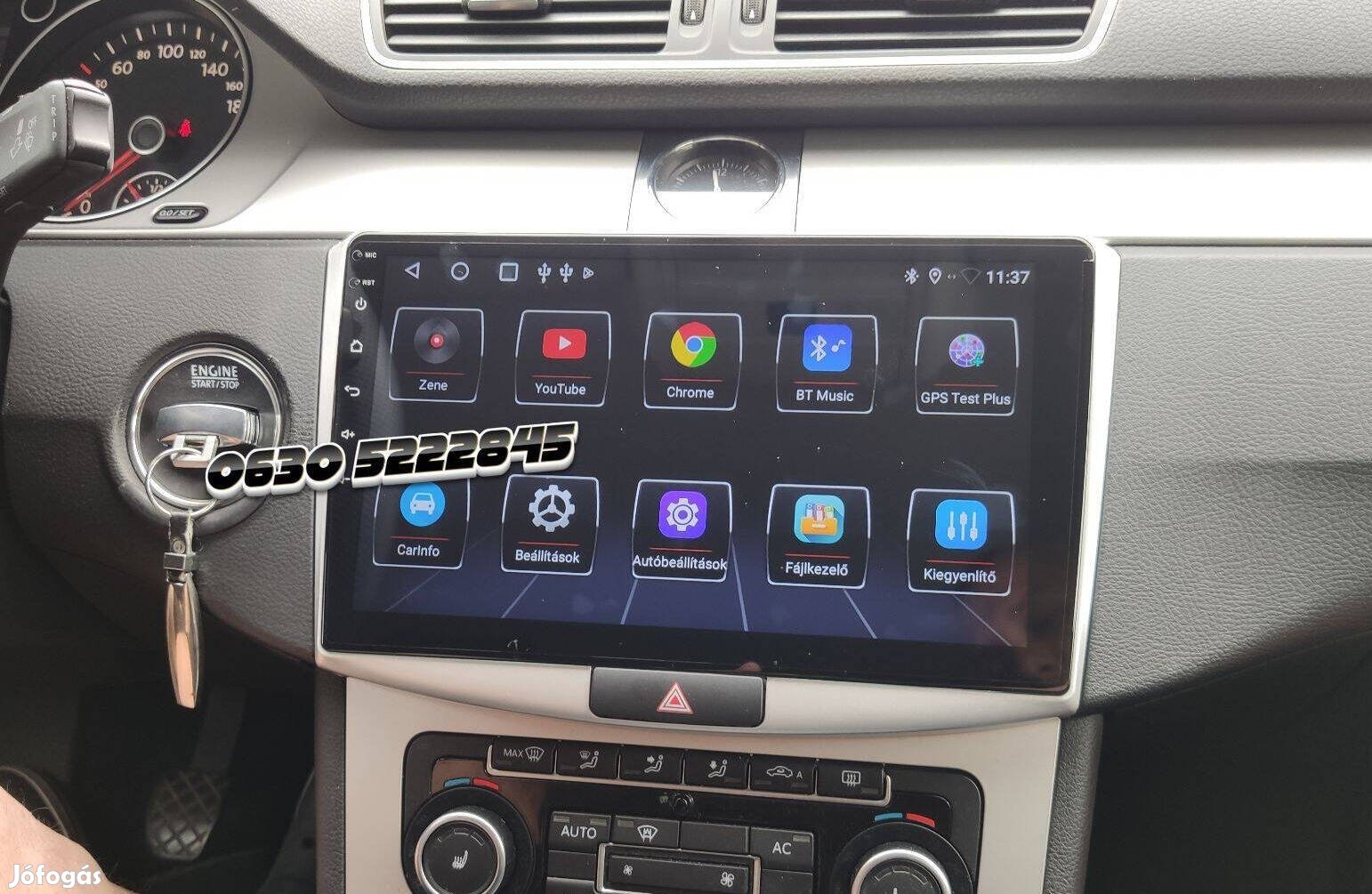 Vw Passat B6 B7 CC Android Multimédia Kijelző Rádió Navigáció Carplay