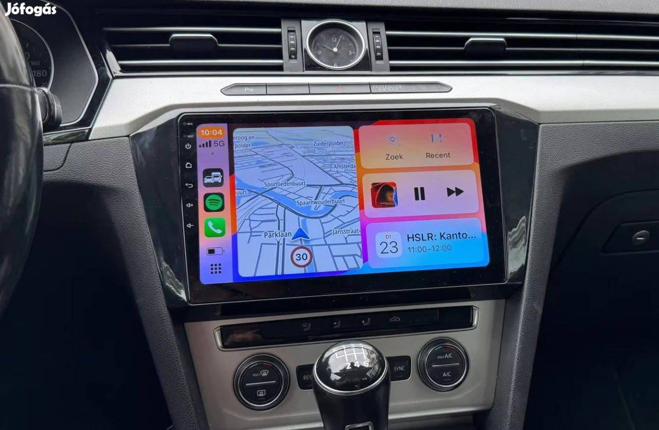 Vw Passat B8 Android Rádió Multimédia Navigáció 10" Kijelző Carplay