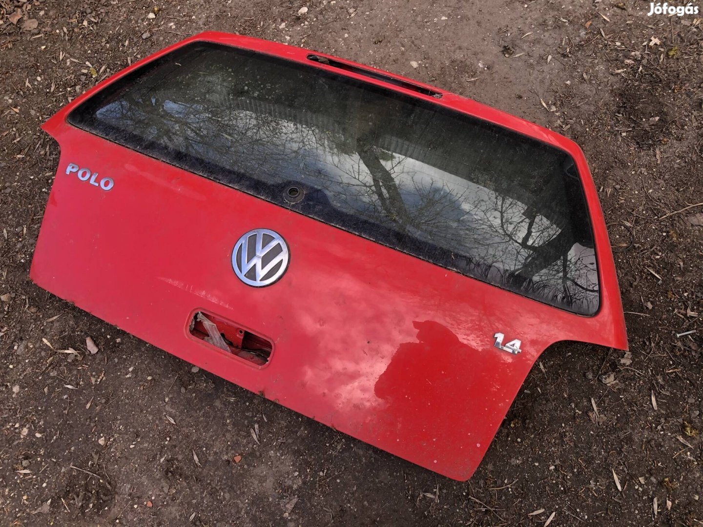 Vw Polo 6N2 csomagtér ajtó piros 
