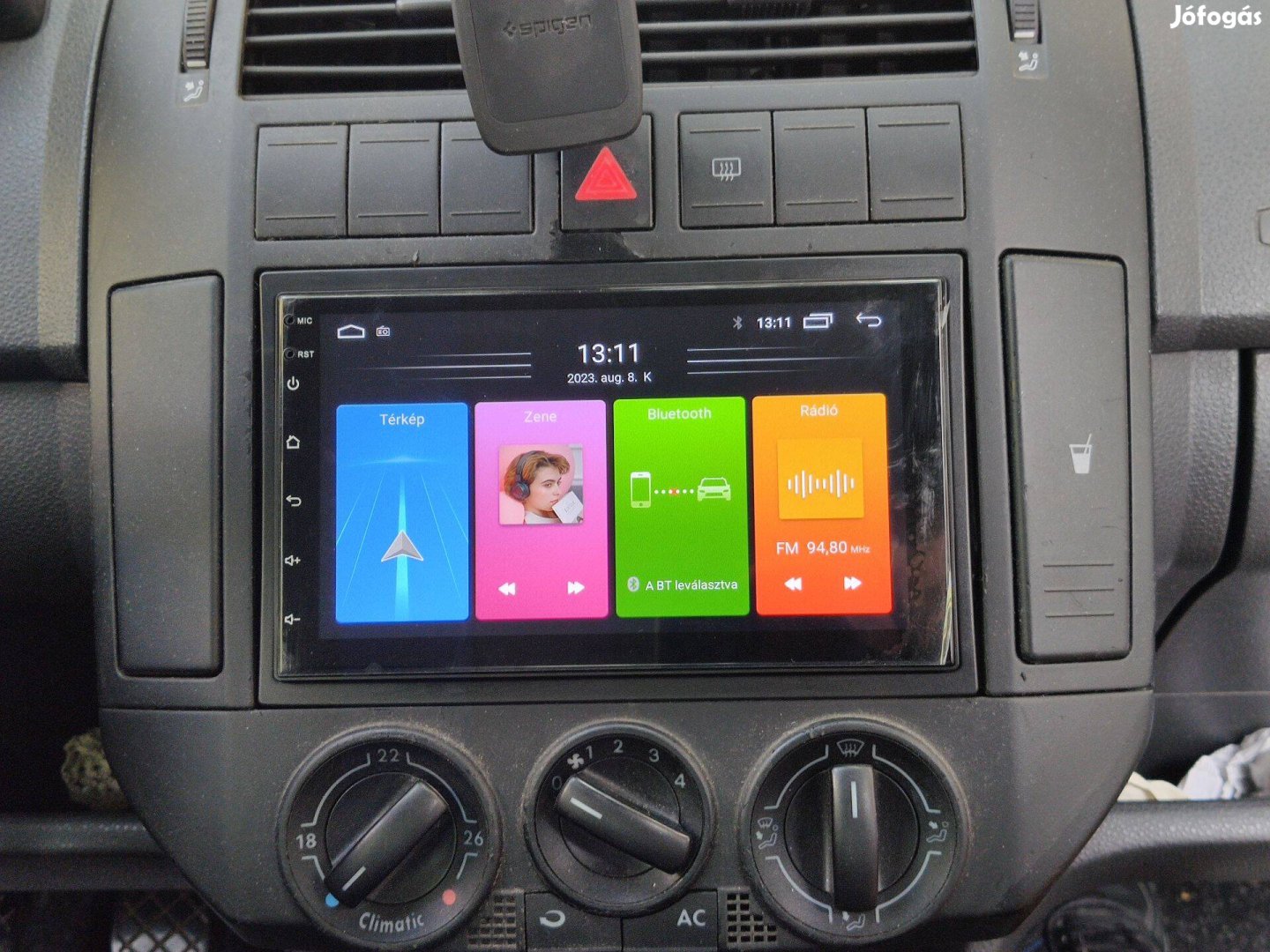 Vw Polo 9N 2Din Android Autó Multimédia Fejegység Navigáció Rádió Új!