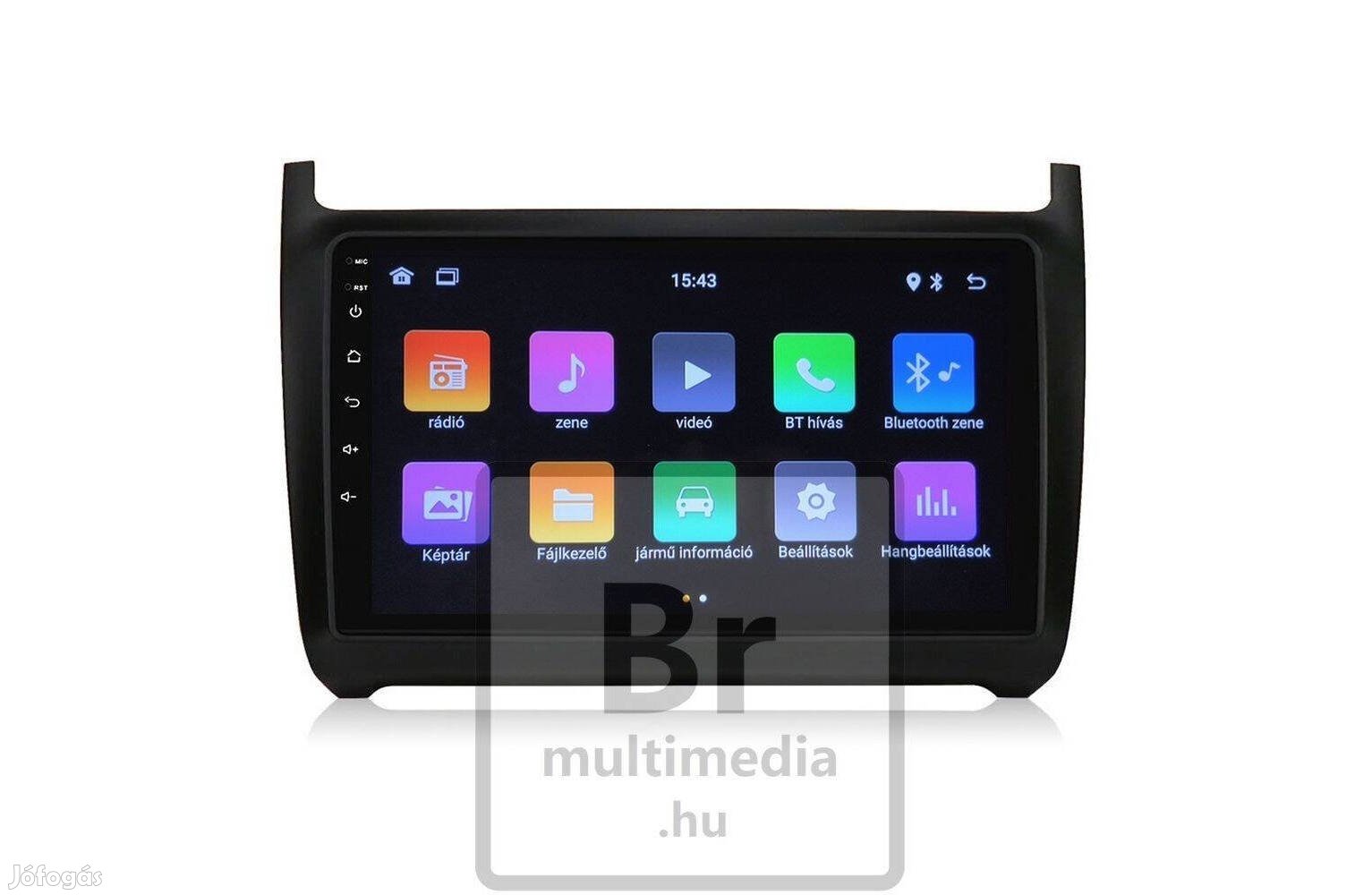 Vw Polo Mk5 Android Kijelző Multimédia Autórádió Navigáció Rádió