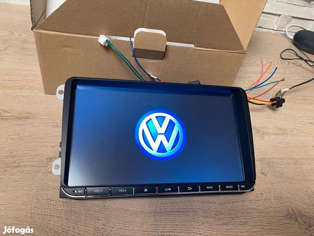 Vw Polo Tiguan Golf Android Rádió 9" Kijelző Multimédia Navigáció Hifi