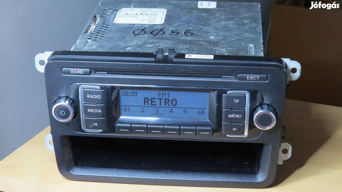 Vw RCD 210 Caddy Golf gyári cd mp3 rádió autórádió fejegység