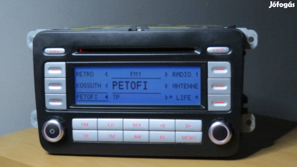 Vw RCD 500 gyári Passat Golf cd rádió fejegység