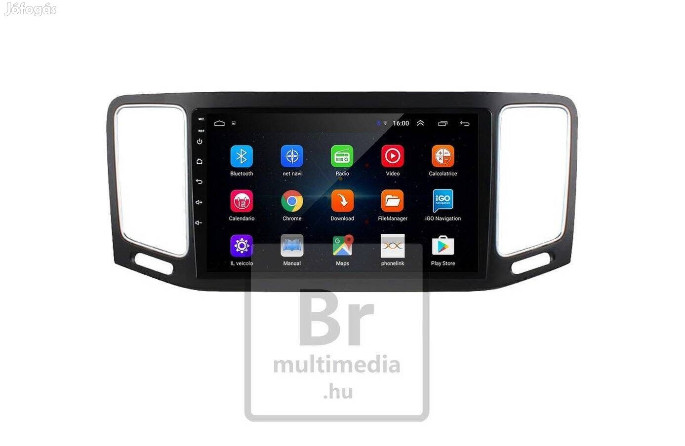 Vw Sharan Android 2Din Rádió Multimédia Navigáció 9" Kijelző Carplay